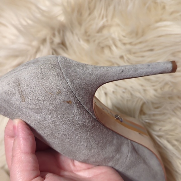 Sam Edelman grey suede heels SZ 9.5 - Picture 5 of 7
